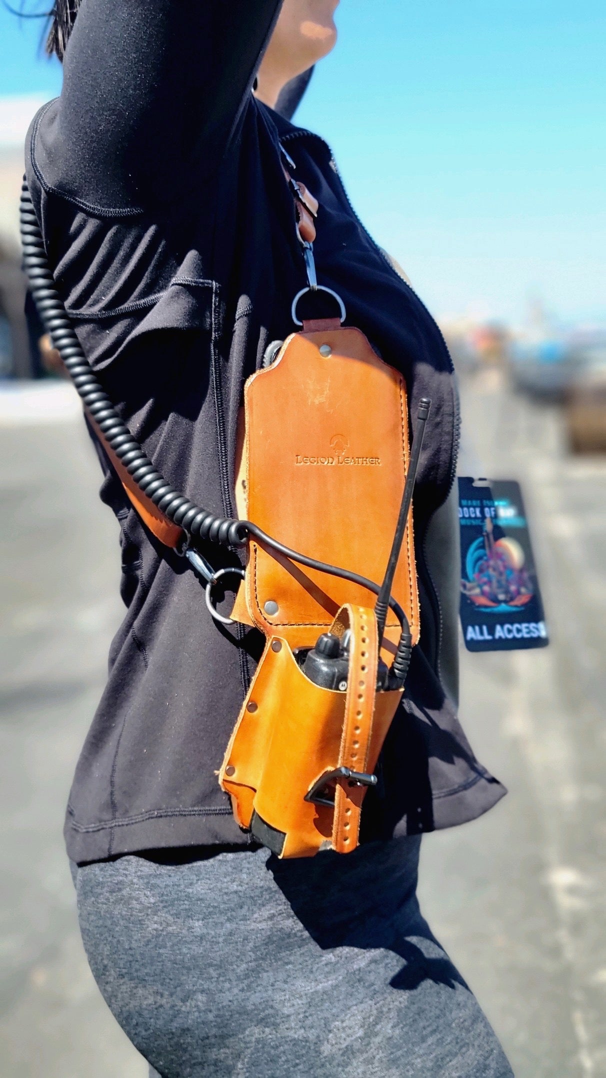 Leather Radio Harness