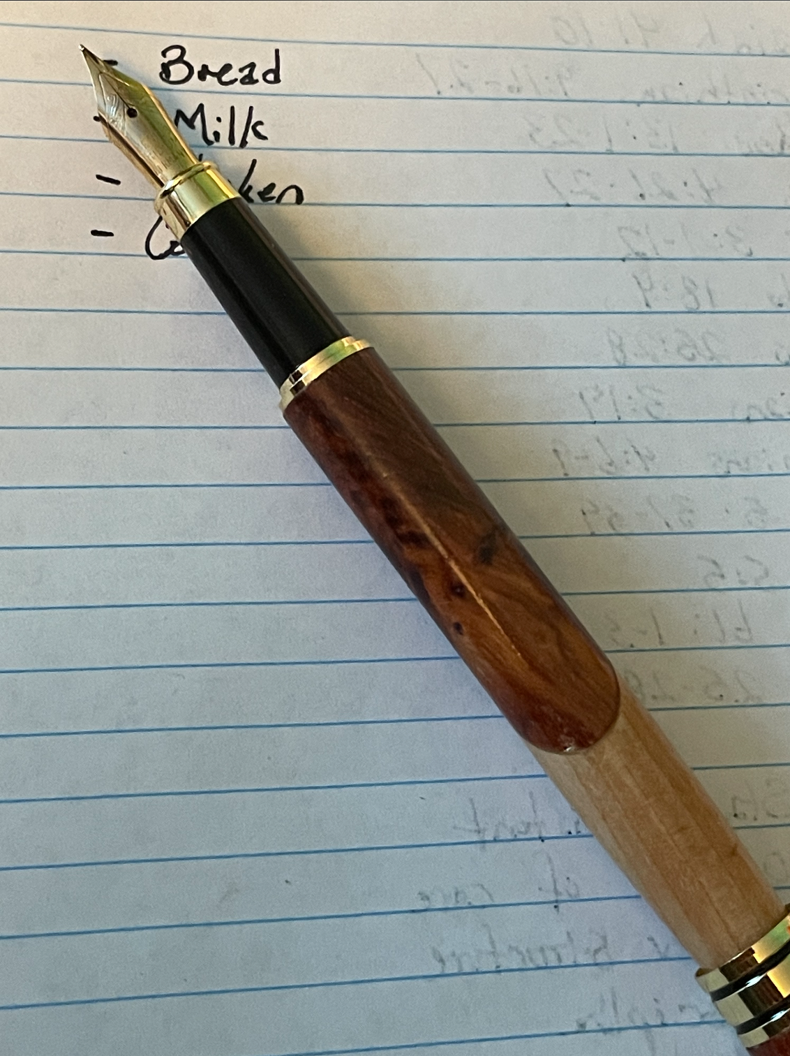 Maple and Rosewood Fountain Pen