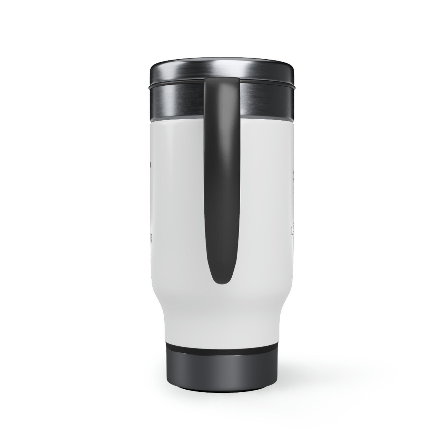 Legion Leather Stainless Steel Travel Mug with Handle, 14oz