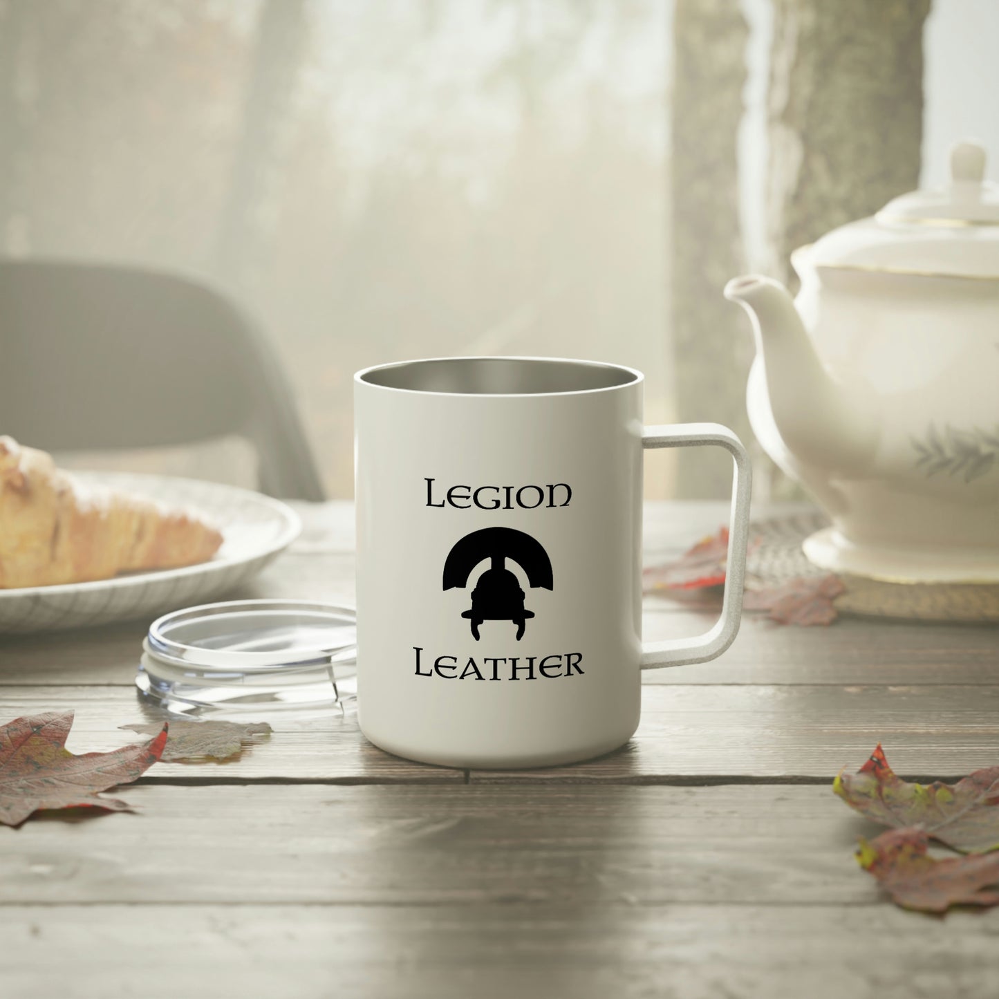 Legion Leather Insulated Coffee Mug, 10oz